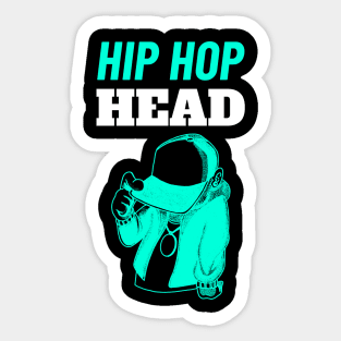 Hip Hop Head - Gift for Rap Lovers Sticker